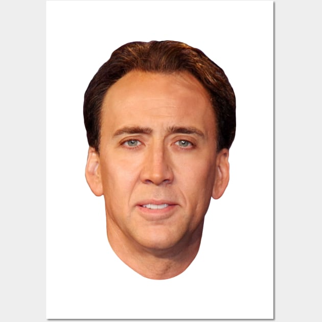 Nicolas Cage's Head Wall Art by Shappie112